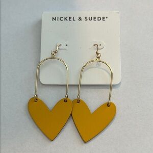 Nickel & Suede earrings